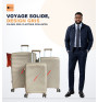 Set de 3 valises rigides trolley en silicone gomme